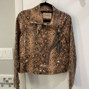 Blank NYC Snakeskin Moto Jacket